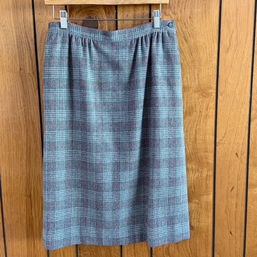 VNTG Pendleton Glen Plaid Straight Skirt PETITE